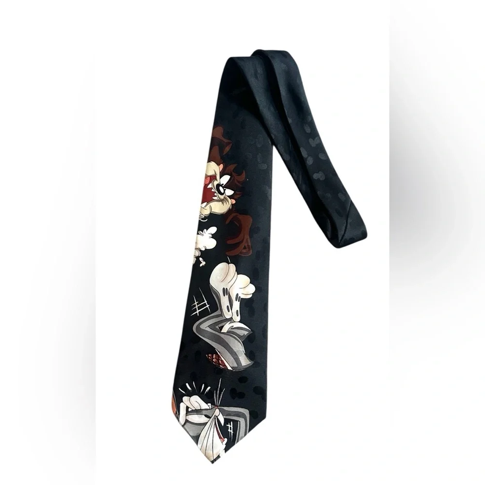 Tazmanian Devil Bugs Bunny 1995 Vintage‎ Mens Neck Tie